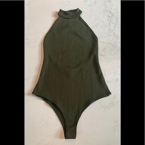 FOREVER 21 Green Bodysuit M